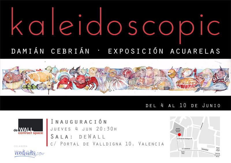 Exhibition illustration and painting in Valencia