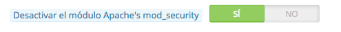 Prestashop Apache's mod_security